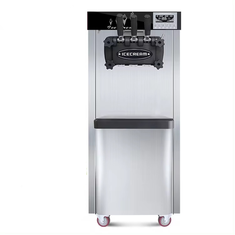 Machines de fabrication de crème glacée à trois saveurs