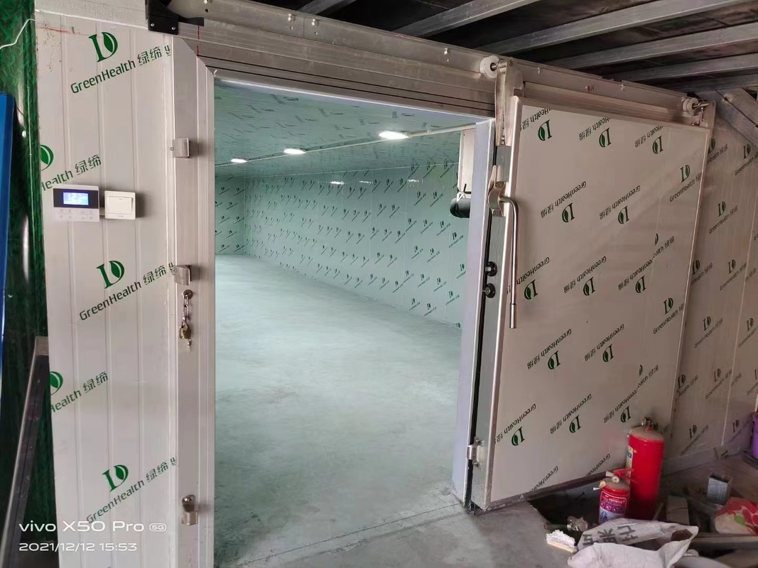 Chambre de stockage à froid refroidisseur à entrée congélateur à entrée avec système de réfrigération