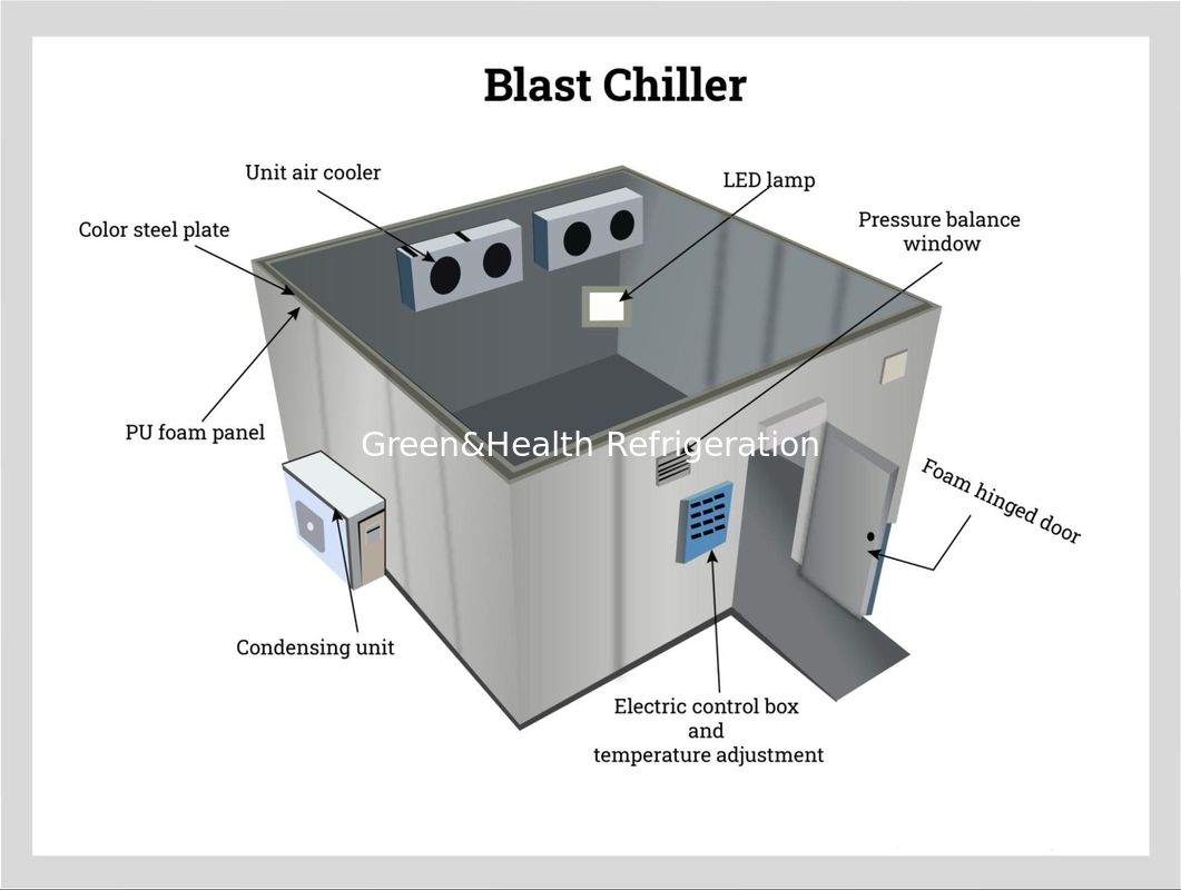 Cooler et congélateur commerciaux avec dimensions personnalisables Isolation en polyuréthane à haute densité et compresseur Copeland