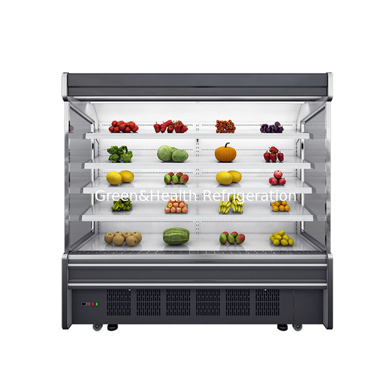 Display végétal de type rechargeable réfrigérateur multi-étagère Display Chiller Commercial Open Case Chiller