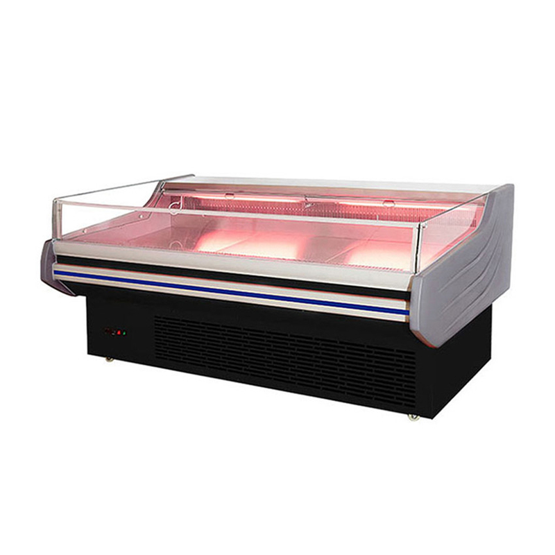 Réfrigérateur à large écran de viande de porc portable à 2 à 8 °C congélateur ouvert