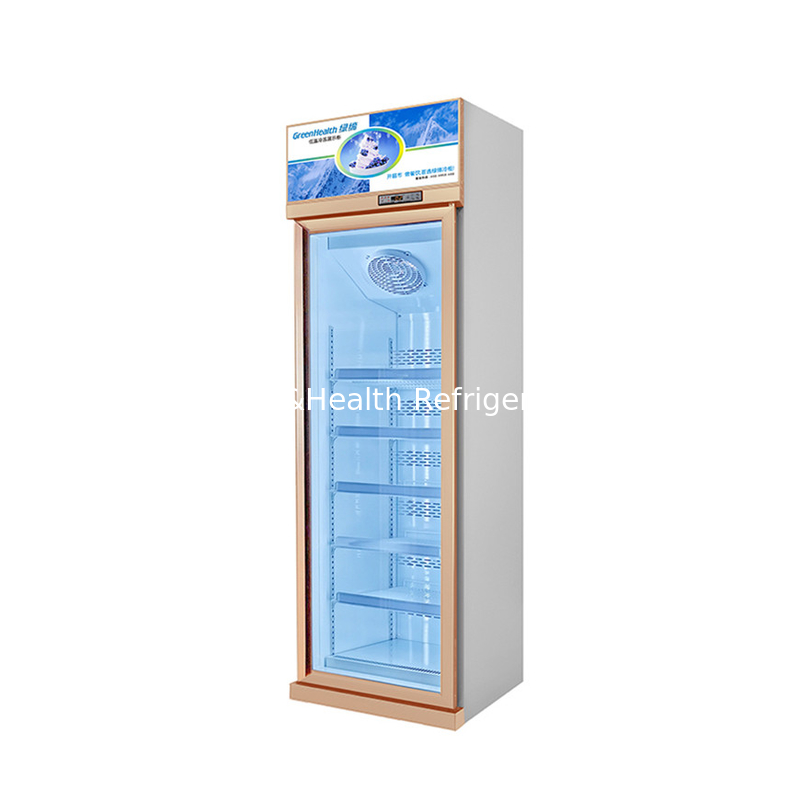 L'étalage en verre de boisson de porte du bien mobilier 2 avec le fusible de chauffage dégivrent l'étalage droit d'affichage de congélateur de système