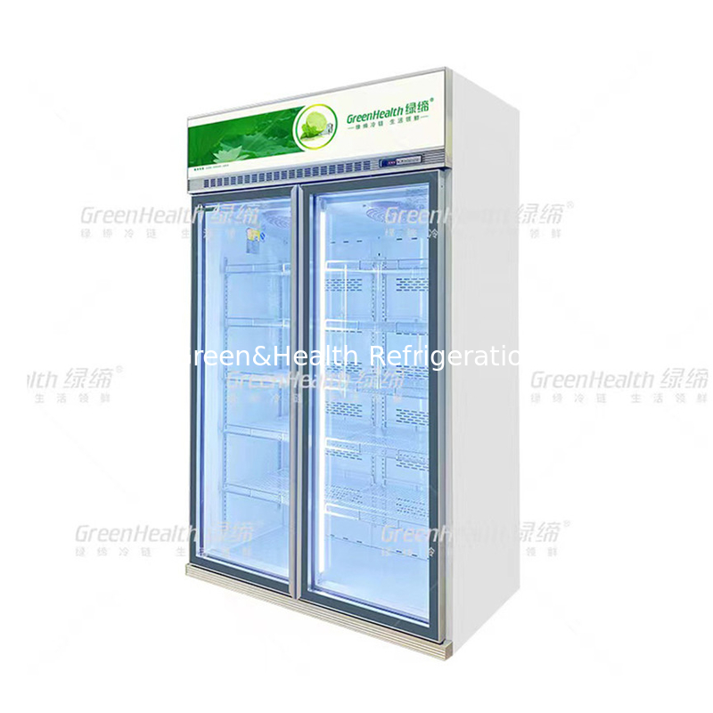 Supermarché personnalisé 5 couches de réfrigérateur avec ventilateur de refroidissement et unité de compresseur Cubigel