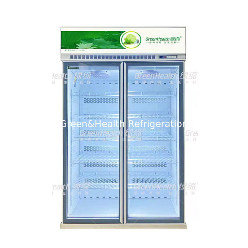 Supermarché personnalisé 5 couches de réfrigérateur avec ventilateur de refroidissement et unité de compresseur Cubigel