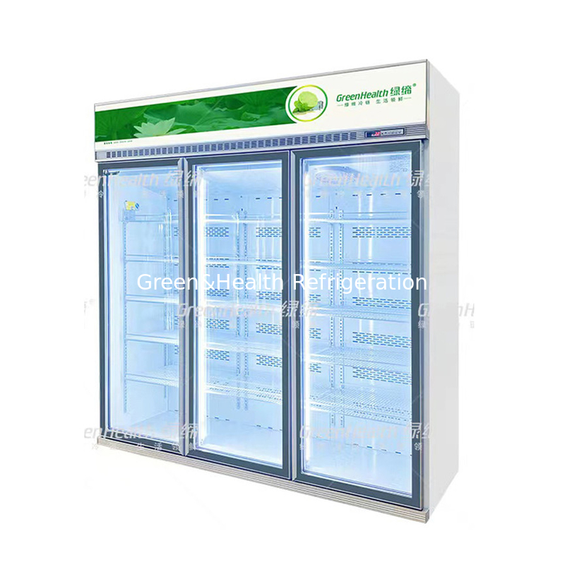 Supermarché personnalisé 5 couches de réfrigérateur avec ventilateur de refroidissement et unité de compresseur Cubigel