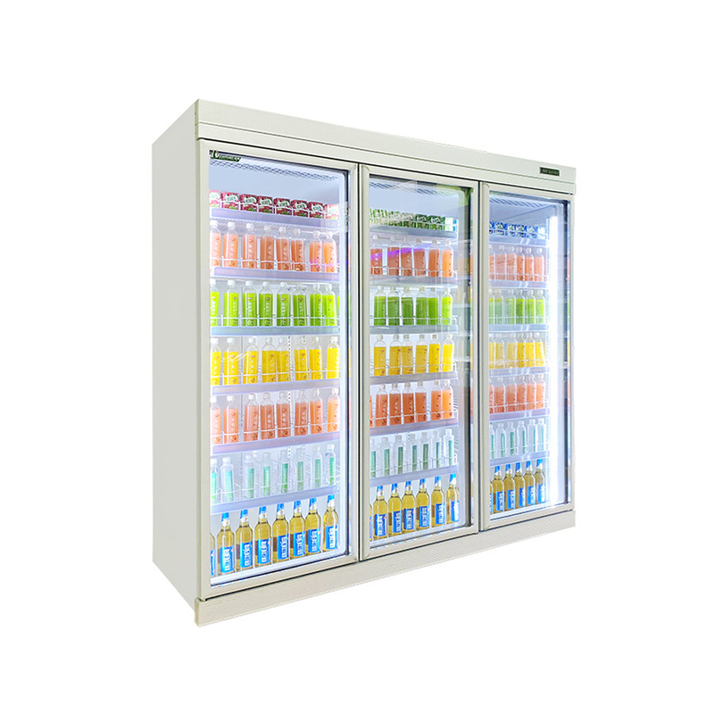 5 couches réglable étagère porte de verre refroidisseur de boissons avec R22 Panasonic compresseur