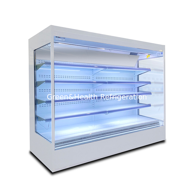 Économie d'énergie Chiller ouvert à porte en verre à plusieurs étages pour les projets de supermarchés