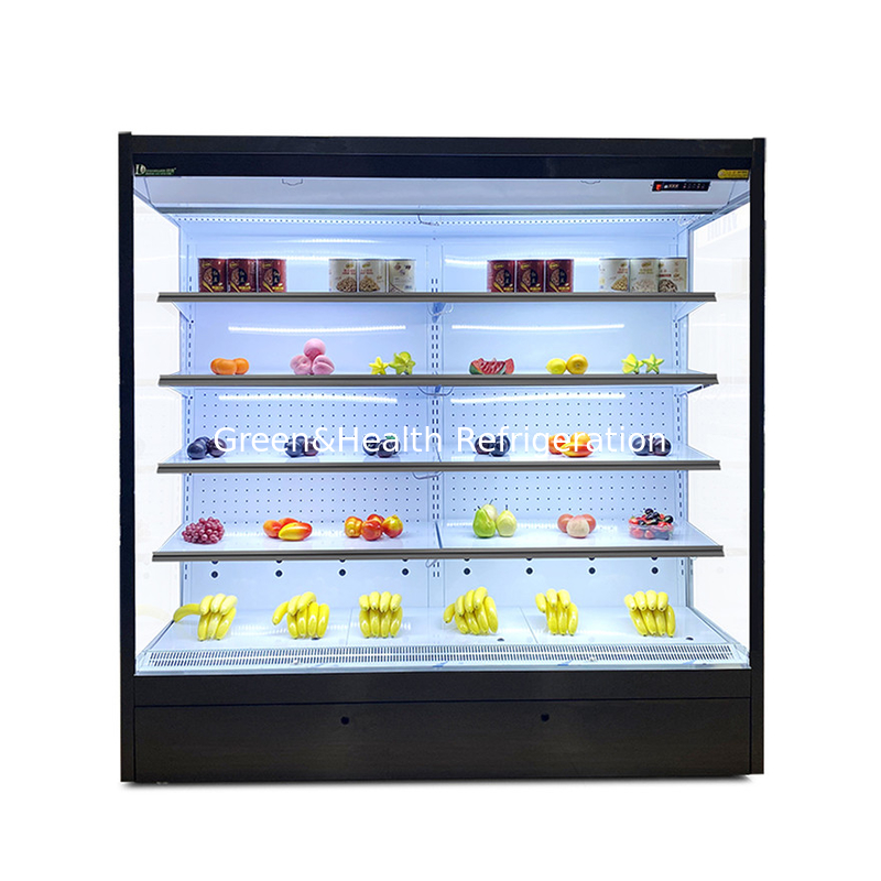 Économie d'énergie Chiller ouvert à porte en verre à plusieurs étages pour les projets de supermarchés