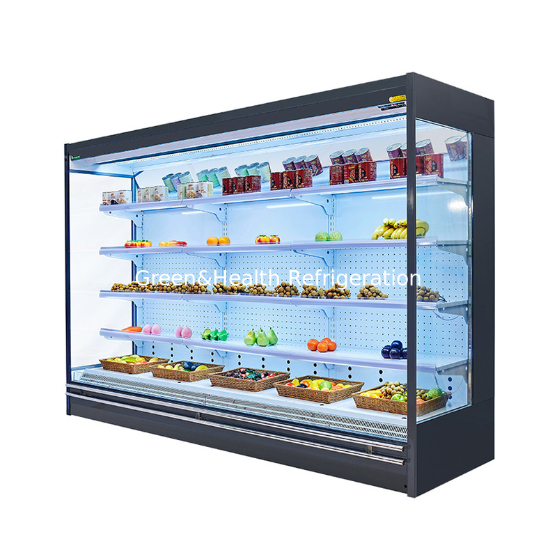 Économie d'énergie Chiller ouvert à porte en verre à plusieurs étages pour les projets de supermarchés