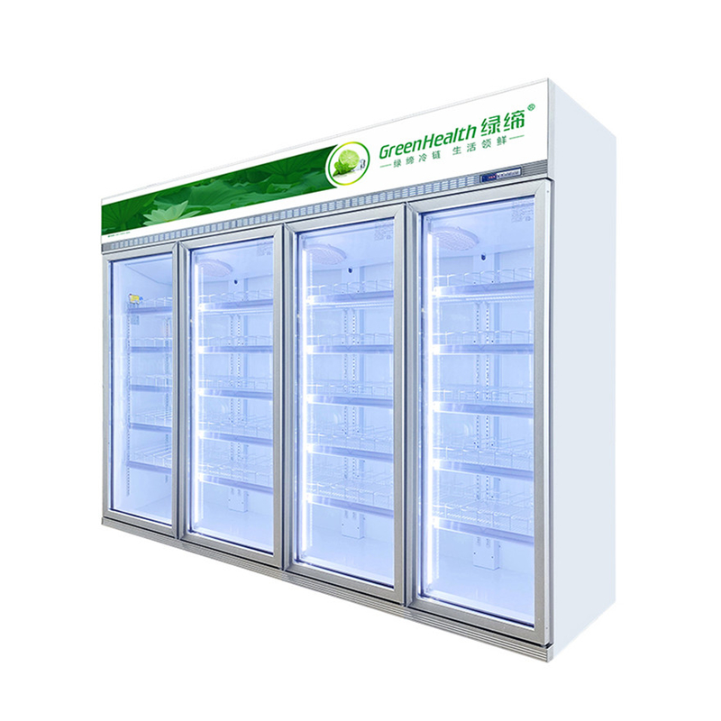 Cooler à boissons commerciales à 2 3 4 portes pour épicerie