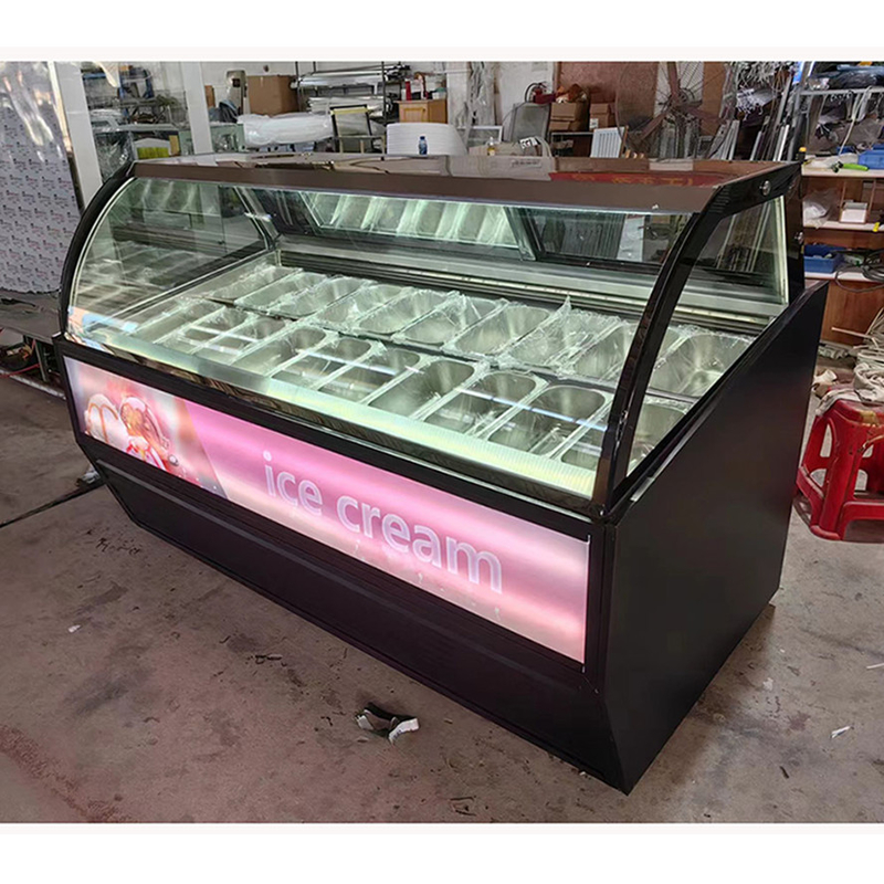Équipement de la glacière Gelato Glacière Display congélateur de 10 à 22 GN