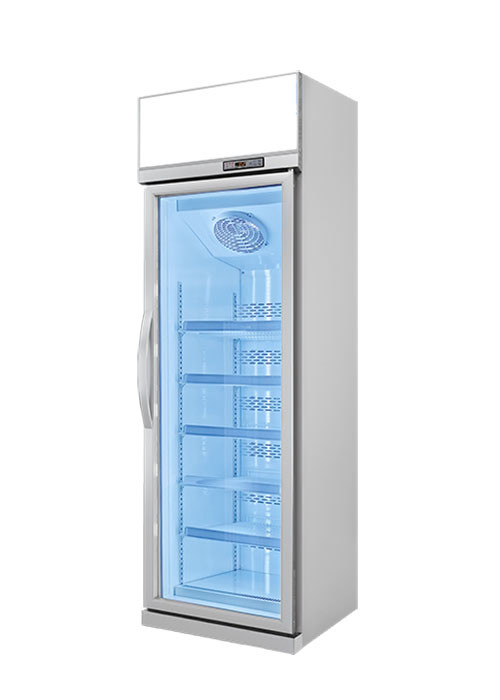 Unité verticale avec éclairage Porte en verre congélateur Display Cabinet réfrigérateur