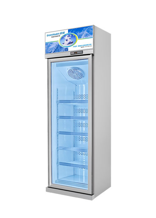 Unité verticale avec éclairage Porte en verre congélateur Display Cabinet réfrigérateur