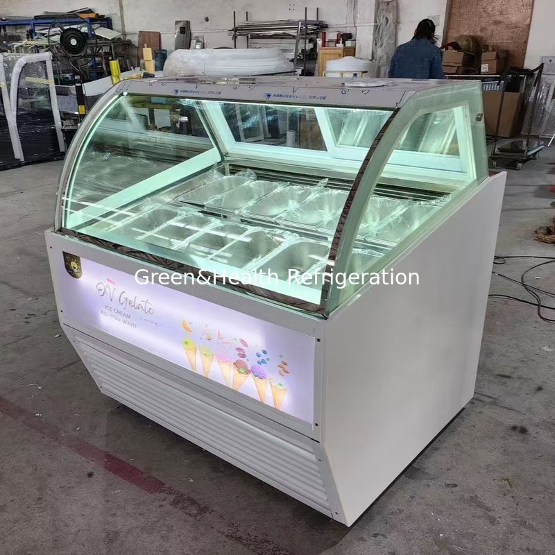 Équipement de la glacière Gelato Glacière Display congélateur de 10 à 22 GN