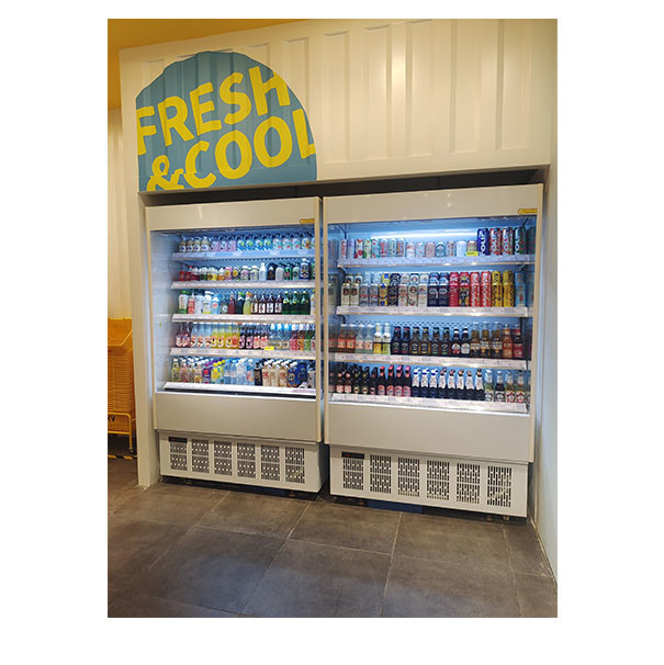 Supermarché/magasin de proximité Écran de stockage alimentaire Petit réfrigérateur commercial