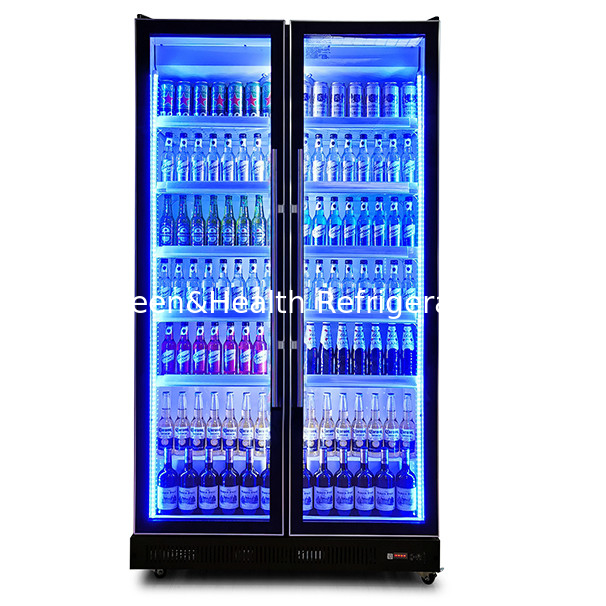 Étagère multicouvertures multicouches lumières multicolores refroidisseur de boissons écran congélateur