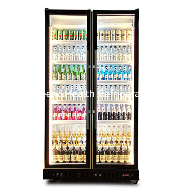 Étagère multicouvertures multicouches lumières multicolores refroidisseur de boissons écran congélateur