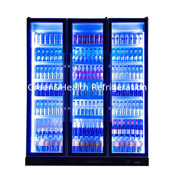 Étagère multicouvertures multicouches lumières multicolores refroidisseur de boissons écran congélateur