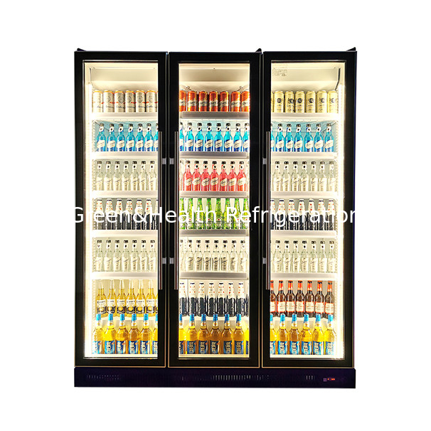 Étagère multicouvertures multicouches lumières multicolores refroidisseur de boissons écran congélateur