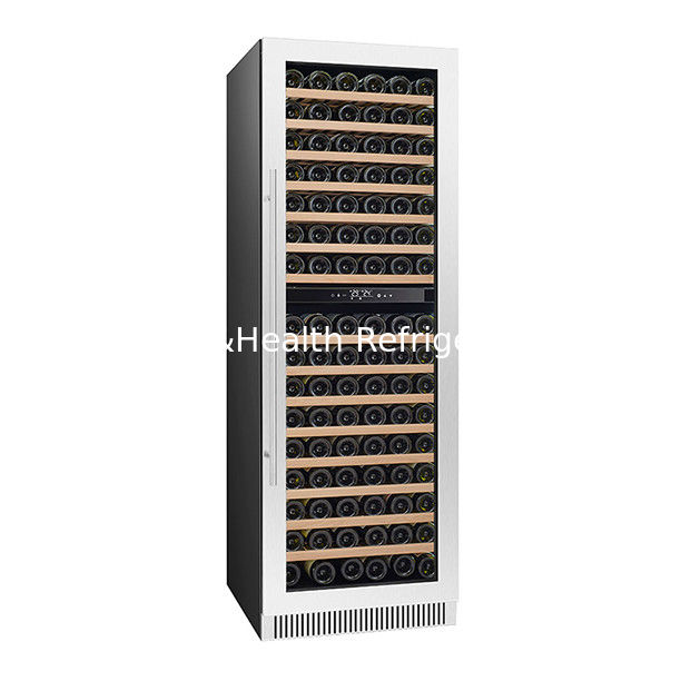 Certificat ETL 326 unités équipées de deux portes en verre trois refroidisseurs de vin à température indépendante