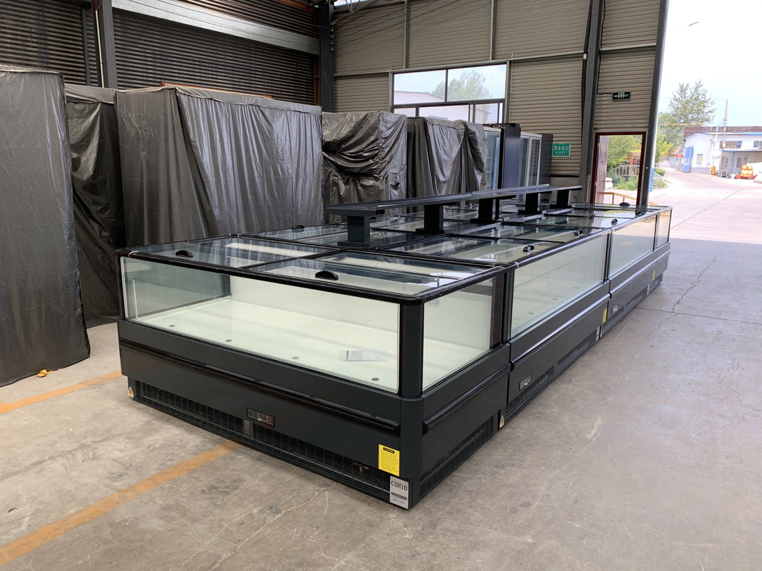 -18-22°C R290 congélateur modulaire à isolation ventilée avec écran en verre incurvé ultra-grand