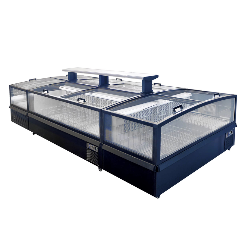 -18-22°C R290 congélateur modulaire à isolation ventilée avec écran en verre incurvé ultra-grand