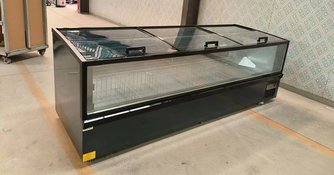 -18-22°C R290 congélateur modulaire à isolation ventilée avec écran en verre incurvé ultra-grand