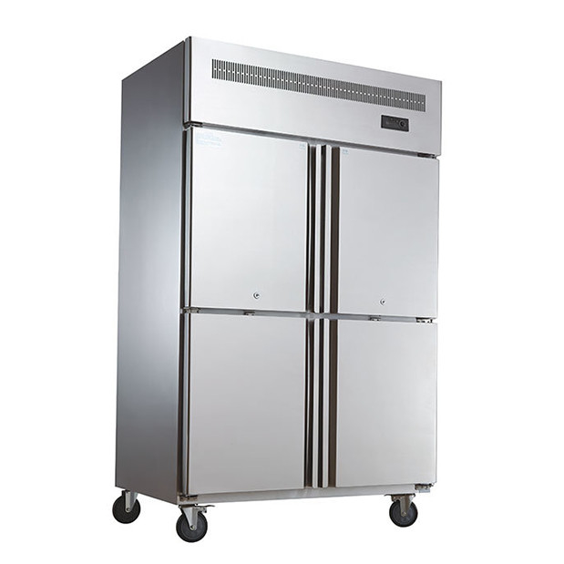 Cuisine de restauration commerciale verticale Entreposage en acier inoxydable congélateur à portes multiples congélateur de cuisine