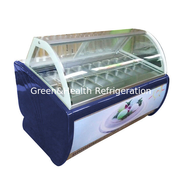 Fabrique Direct de verre courbé 16 plateau glace écran congélateur avec thermostat réglable