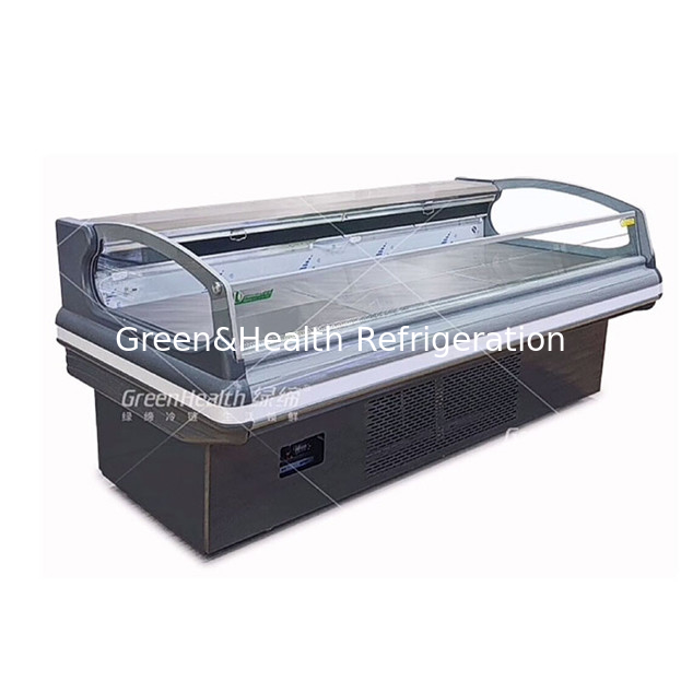 Compresseur horizontal importé réfrigérateur rapide Display de stockage de viande fraîche à basse température congélateur