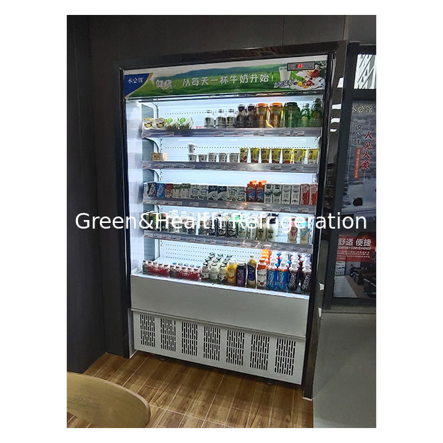 Petite étagère à cinq niveaux pour magasin de proximité, présentoir de fruits, petit congélateur ouvert