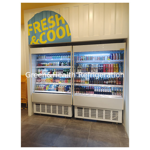 Petite étagère à cinq niveaux pour magasin de proximité, présentoir de fruits, petit congélateur ouvert