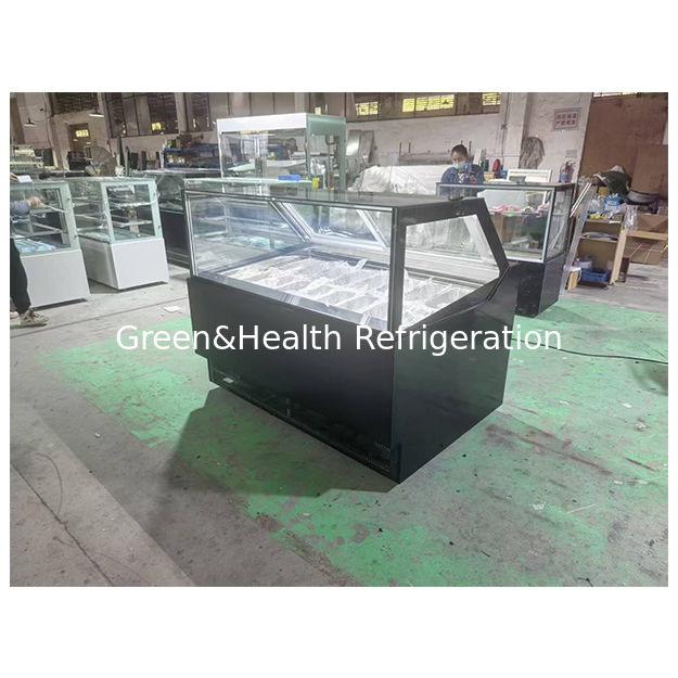 Les magasins de crème glacée/supermarchés utilisent le réfrigérateur de stockage pour afficher les réfrigérateurs d'affichage de crème glacée