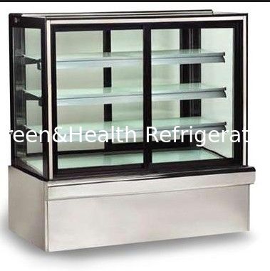 1.5m vitrine de gâteaux noirs vitrine de boulangerie restaurant refroidisseur de gâteaux en marbre