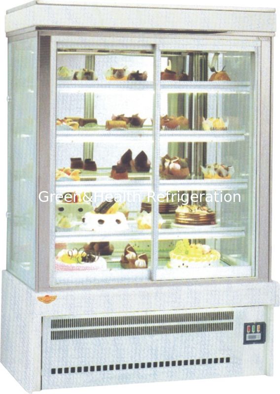 1.5m vitrine de gâteaux noirs vitrine de boulangerie restaurant refroidisseur de gâteaux en marbre