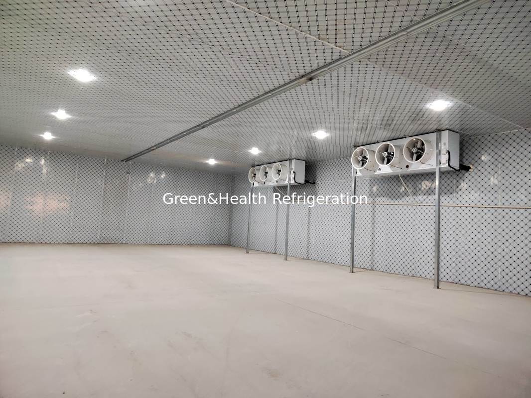 Chambre froide pour la viande et les fruits de mer avec isolation énergétique et panneaux durables