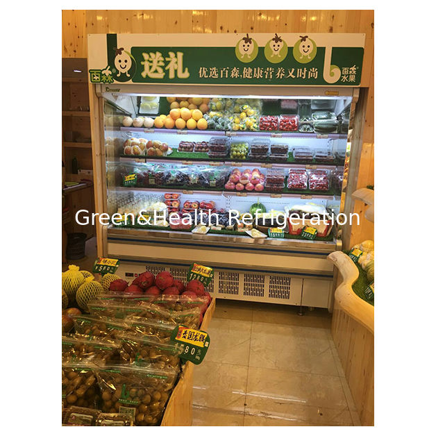 Commercial Compresseur intégré Récipients multiples réfrigérateur de type ouvert