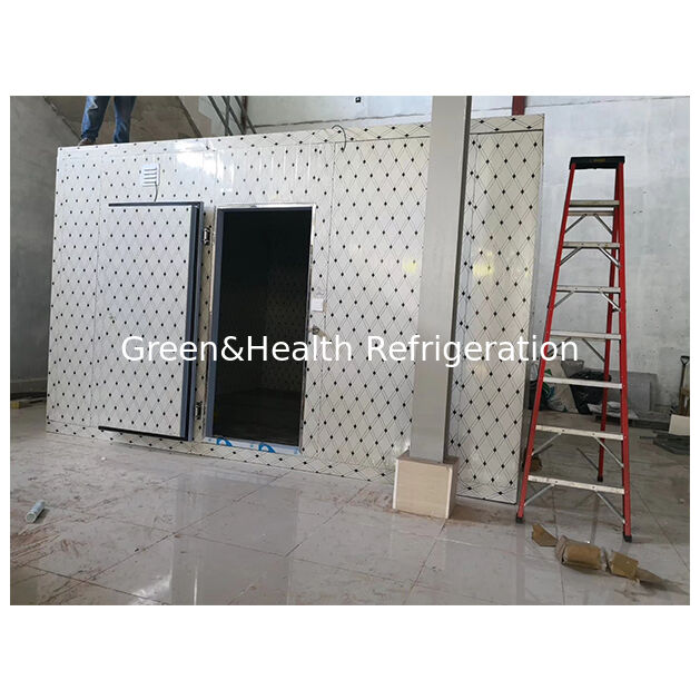 Installation personnalisée en usine d'une grande chambre froide de stockage à basse température