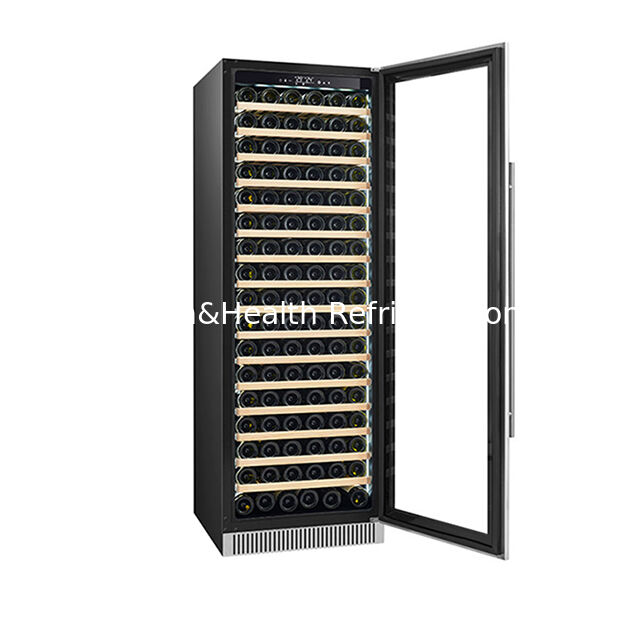 Certificat ETL 185 Bouteille Zone à température unique Vigne rouge haut de gamme à la mode congélateur à affichage réfrigéré
