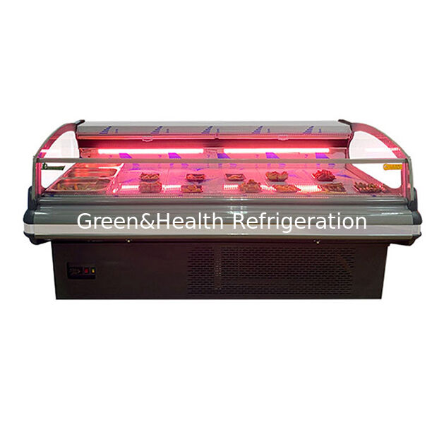 Réfrigérateur congélateur de conservation de viande fraîche haut de gamme de style européen avec unité externe