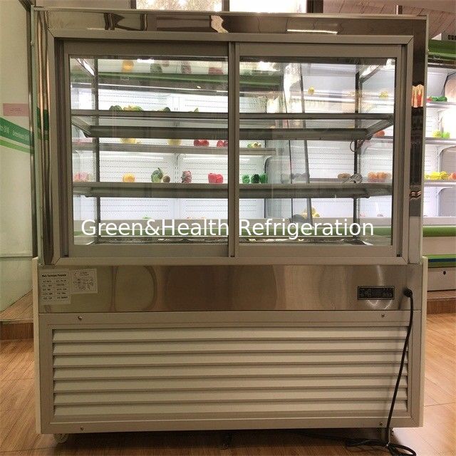 Display de gâteau réfrigéré Display de boulangerie Cabinet de porte en verre avec compresseur importé