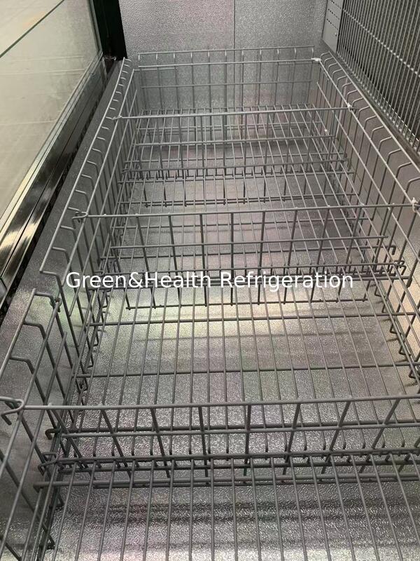 Prix d'usine direct congélateur îlot combiné avec de grandes vitrines et compresseur Secop