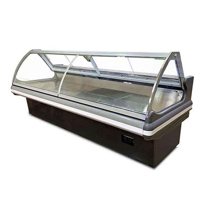 Supermarket Front Lifting Built-in Compressor Refrigerated Storage Cabinet Deli Showcase with LED Light