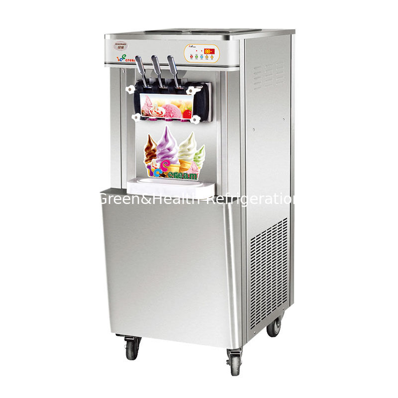 Machine de fabrication de crème glacée en acier inoxydable commercial de 22 litres de capacité