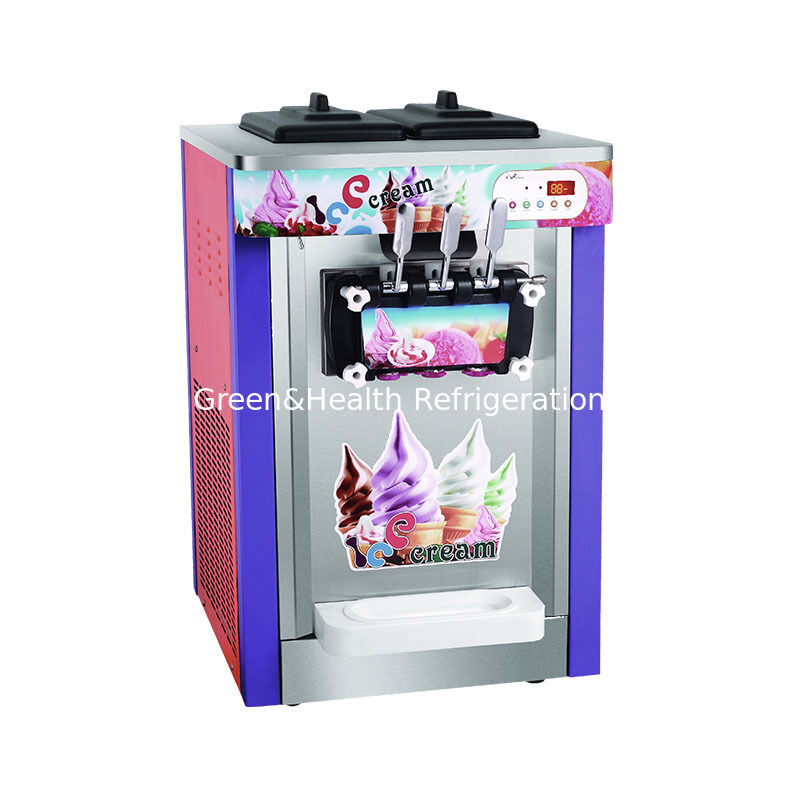 Machine de fabrication de crème glacée en acier inoxydable commercial de 22 litres de capacité