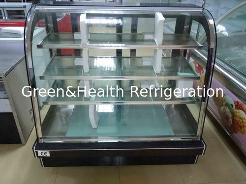 Réfrigérateur commercial pour présentation de gâteaux, avec système de refroidissement par ventilateur à compresseur Danfoss et affichage à 2 + 1 couches pour boulangeries