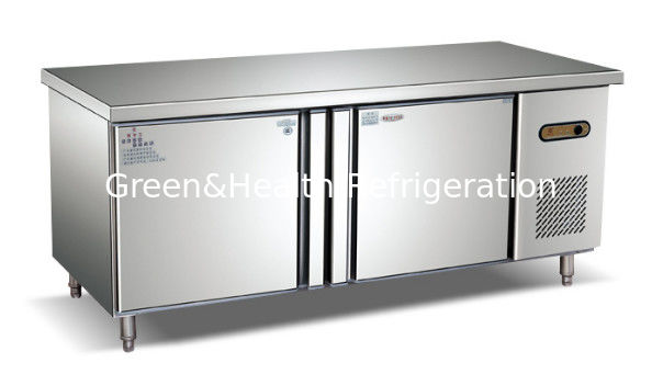 Refroidisseur commercial d'établi en acier inoxydable avec compresseur Danfoss et refroidissement par ventilateur pour boulangeries et hôtels