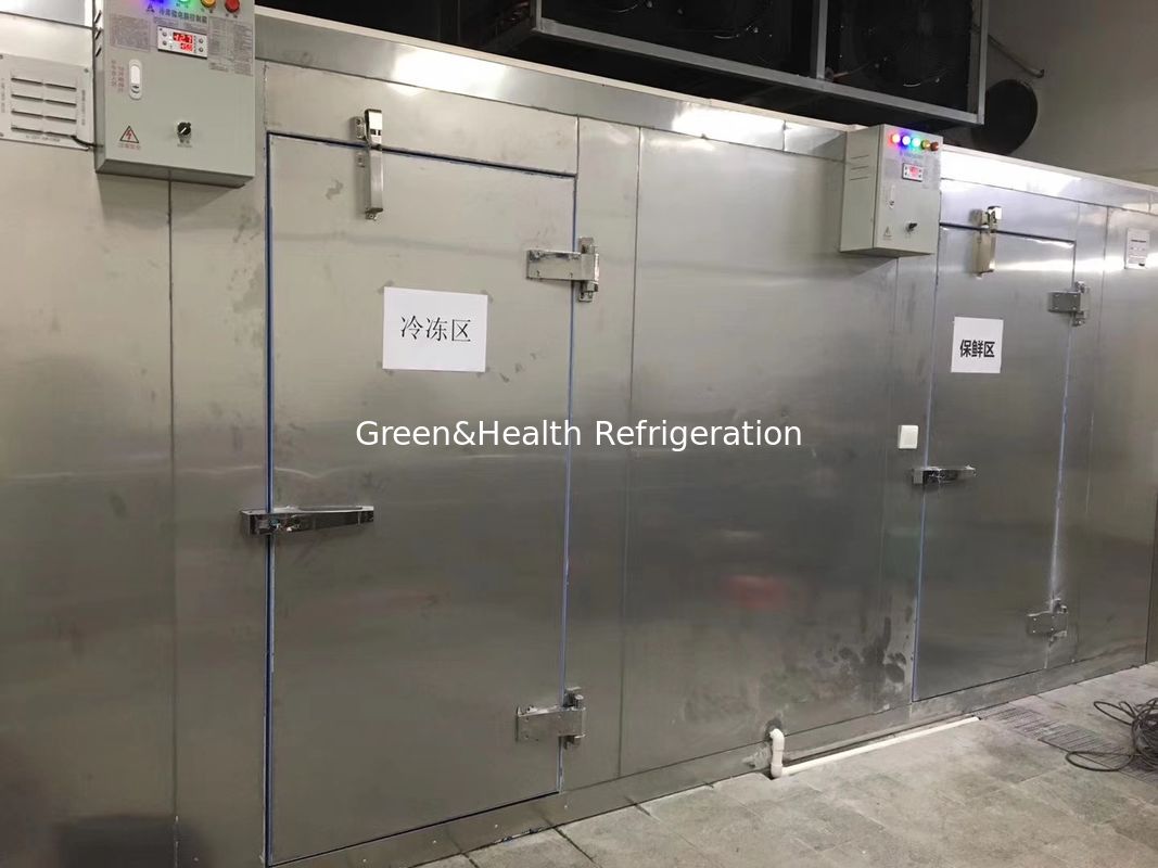 Refroidissement à l'air 2 à 8 degrés Panneau en PU Étanchéité Chiller de chambre froide en acier pour le stockage des aliments