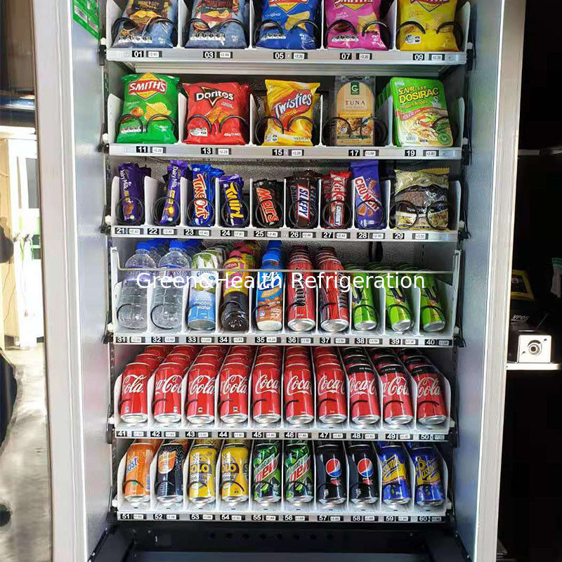Réfrigérateur commercial à affichage de boissons avec éclairage LED personnalisé, porte à fermeture automatique et compresseur Danfoss/Embraco