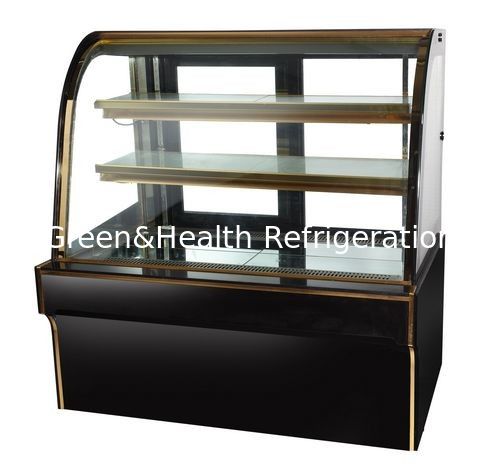 1.5m vitrine de gâteaux noirs vitrine de boulangerie restaurant refroidisseur de gâteaux en marbre